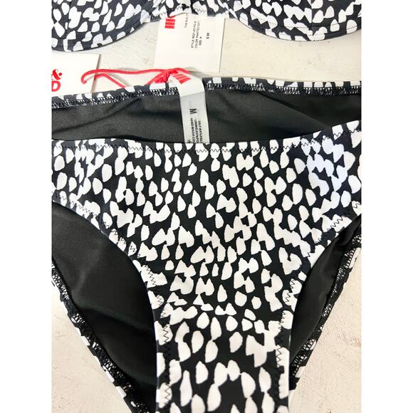 NWT Solid & Striped The Eva Underwired Bikini Top & Bottom Set Painted Dot M - Picture 3 of 5